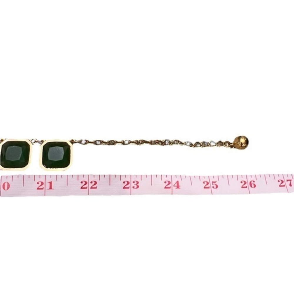 Kate Spade Frame of Mind Necklace Graduated Emerald Green 22-26” Long Party EUC‎ - Picture 14 of 15